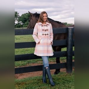 Gal Meets Glam Collection Annelise Plaid Hooded Coat